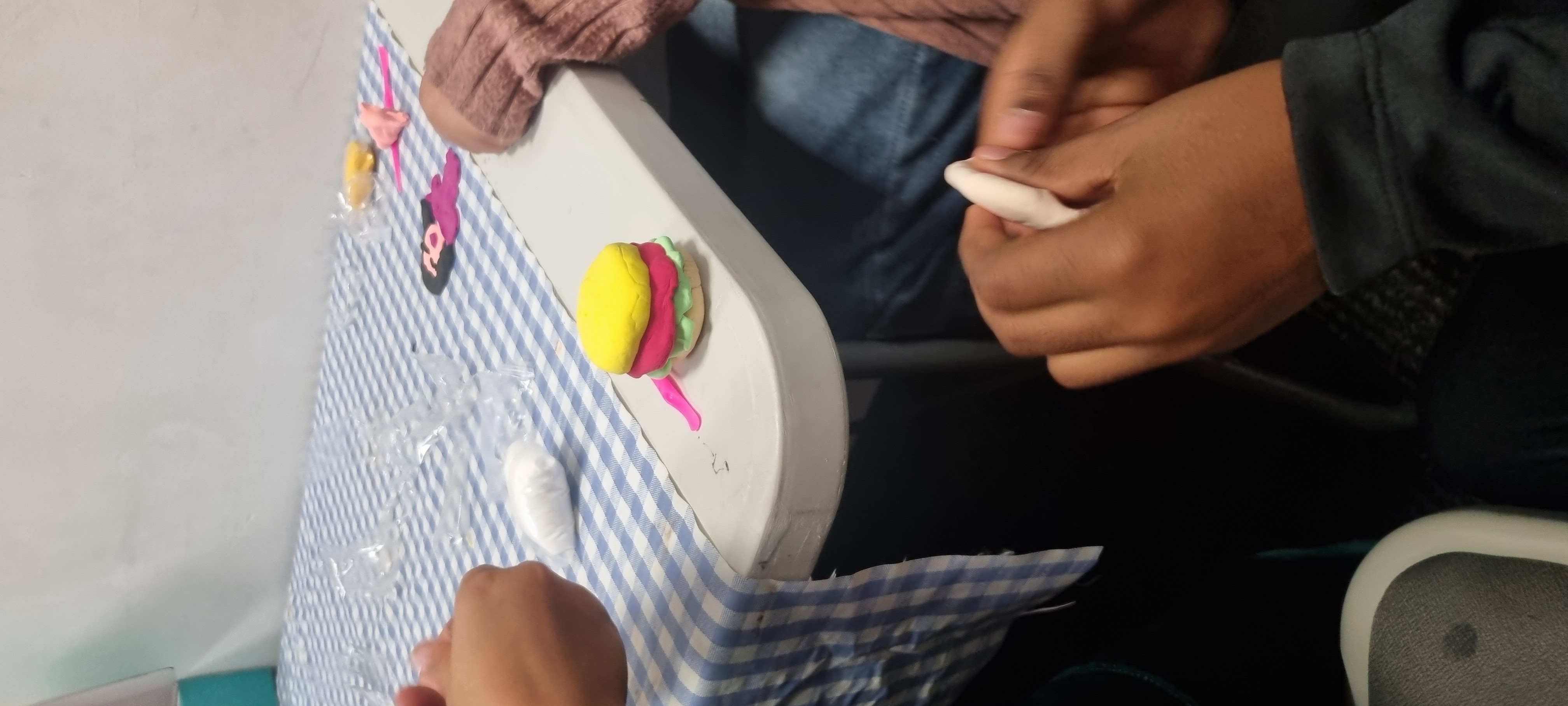 Air dry clay modelling