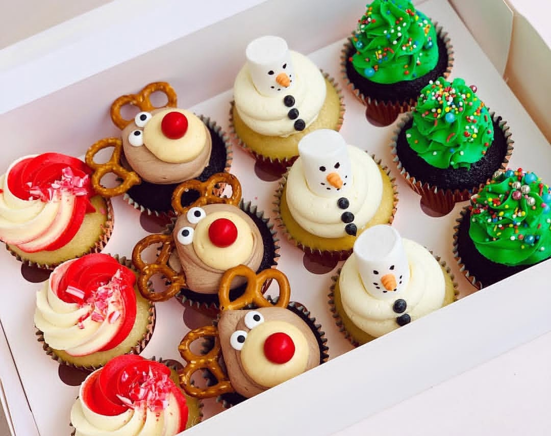 Christmas cupcakes