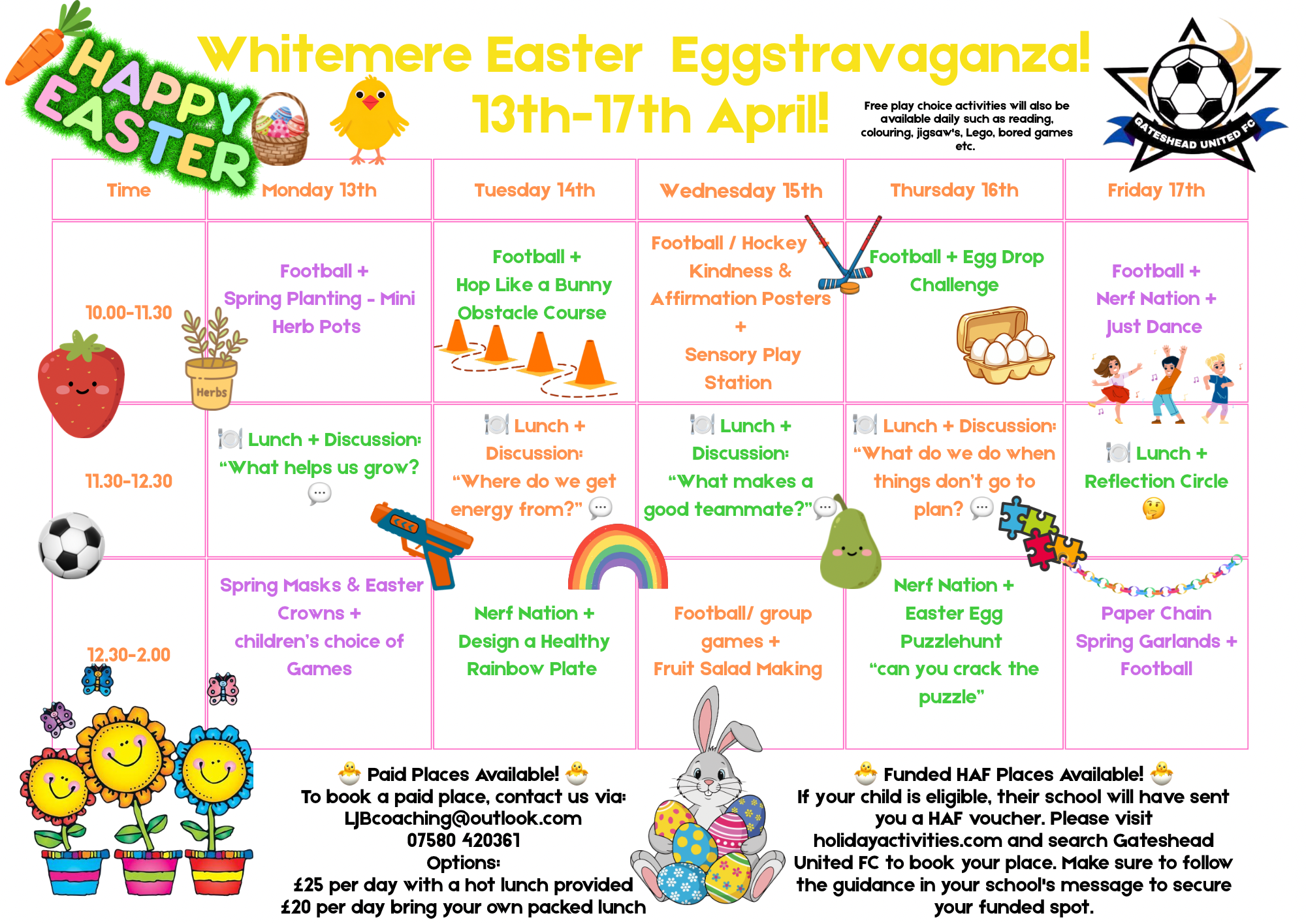 Colorful Cute Retro School Timetable Class Schedule
