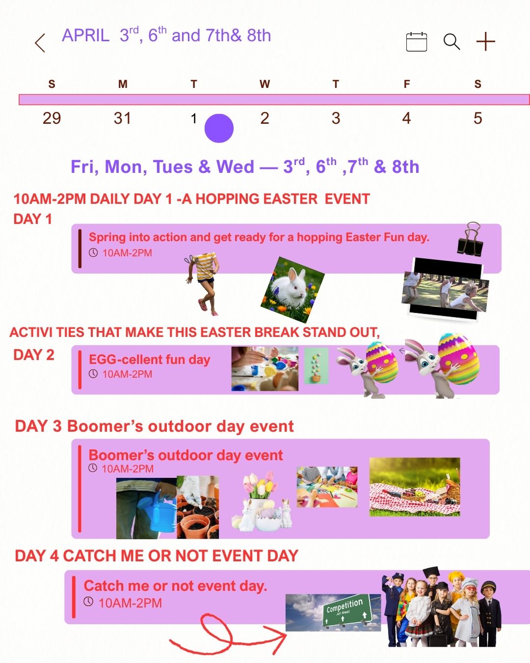 Brown and White Aesthetic Fall Autumn Perfect Day Planner Daily Calendar Carousel Instagram Post