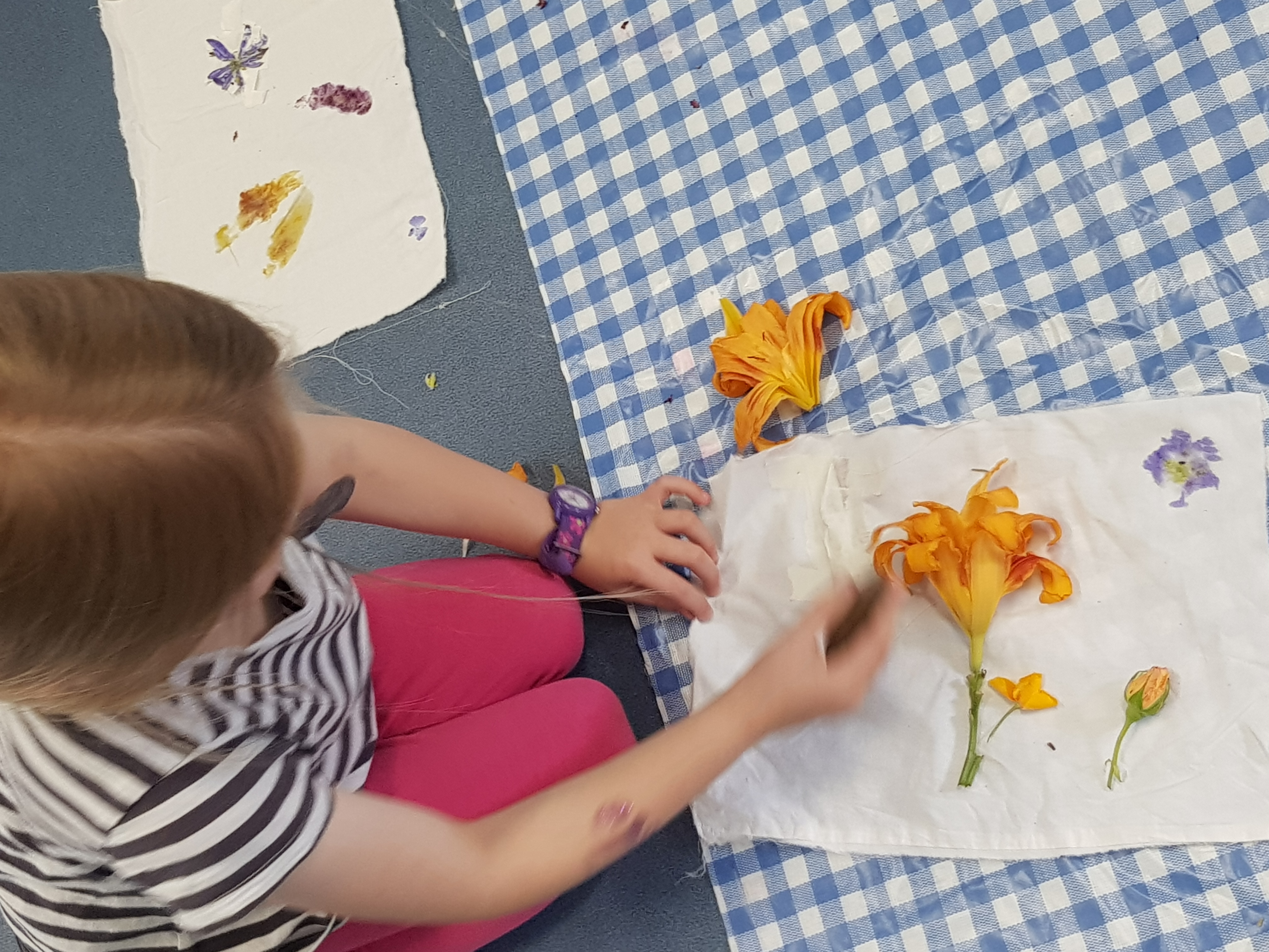 Flower pressing