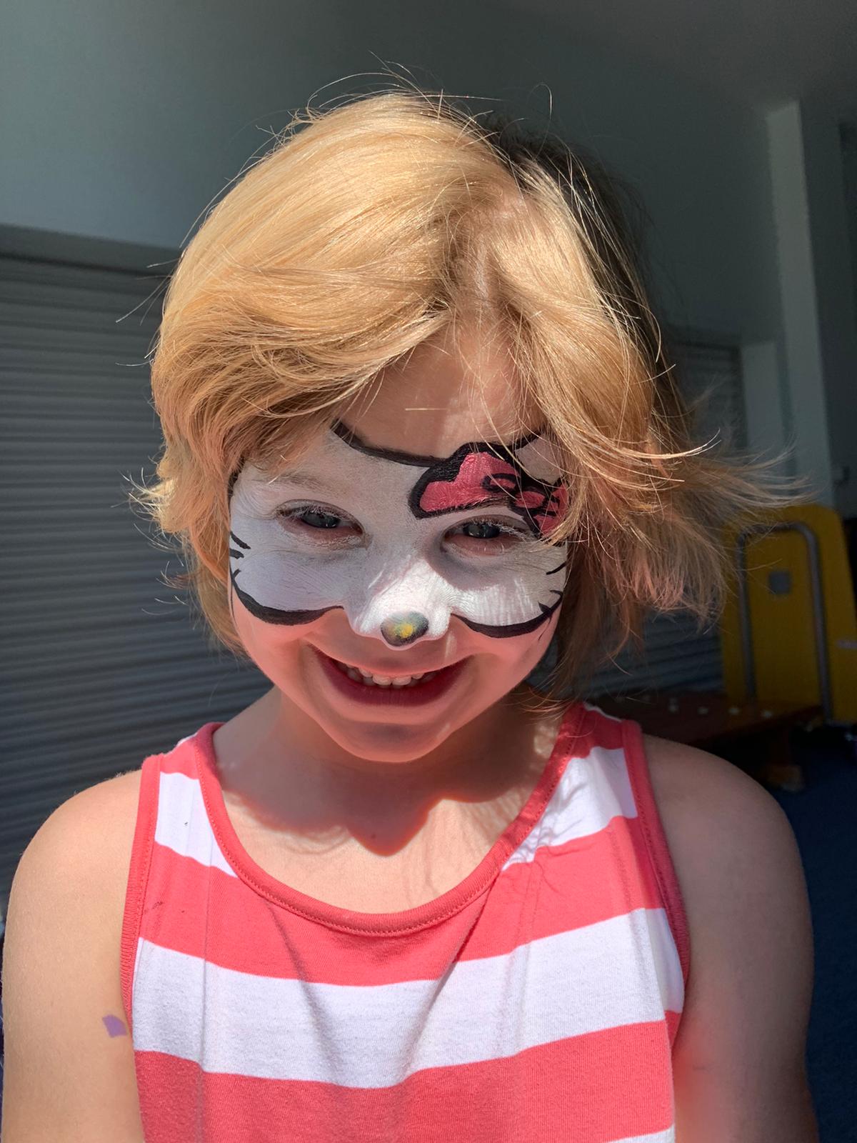 Hello Kitty face paint