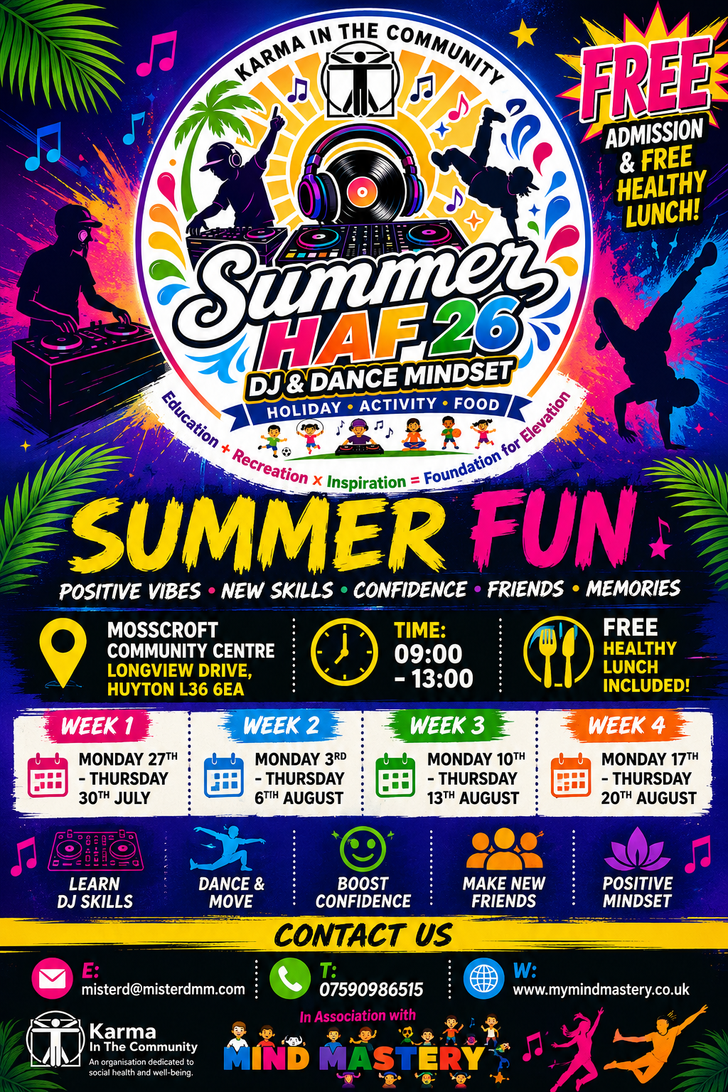 Summer HAF 26 Flyer DJ Dance